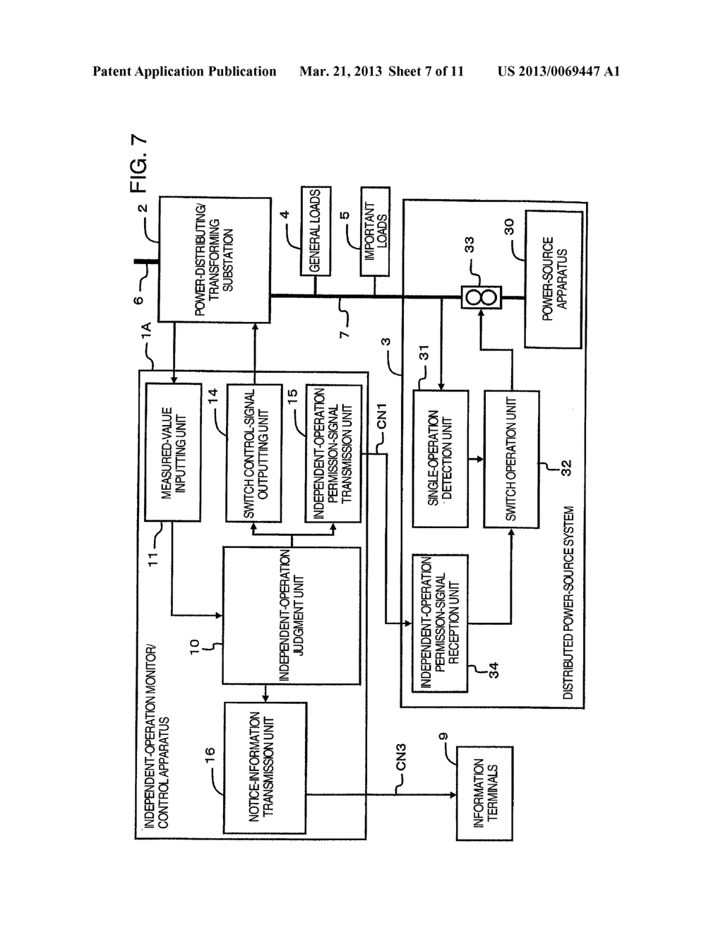 POWER MONITOR AND CONTROL APPARATUS AND CONTROL APPARATUS OF DISTRIBUTED     POWERING SYSTEM - diagram, schematic, and image 08