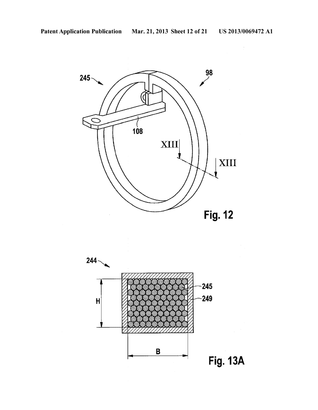 STATOR WINDING FOR A TRANSVERSE FLUX MACHINE AND METHOD FOR THE PRODUCTION     OF A STATOR WINDING - diagram, schematic, and image 13