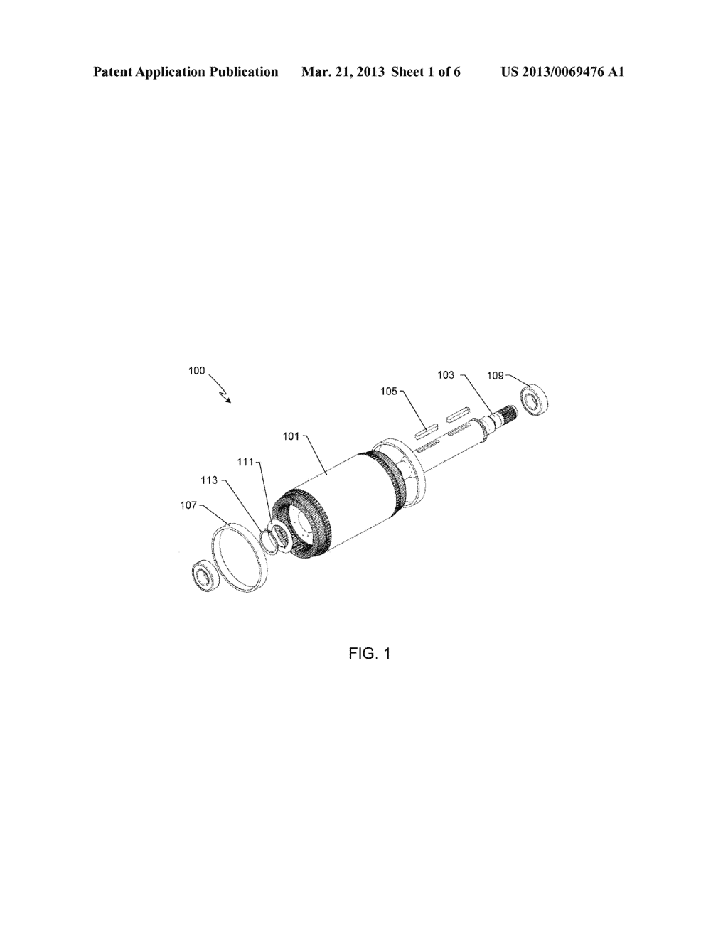 Rotor Design for an Electric Motor - diagram, schematic, and image 02