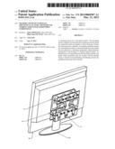 METHOD AND DEVICE FOR WALL MOUNTING FLAT PANEL MONITOR AND STORING     ASSOCIATED AUDIO/VIDEO COMPONENTS diagram and image