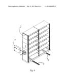 MOTORIZATION KIT FOR A STORAGE SYSTEM WITH MOBILE CABINETS diagram and image