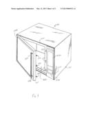 ACTUATED DOOR OPENING MECHANISM FOR MICROWAVE AND SPEEDCOOKING PRODUCTS diagram and image