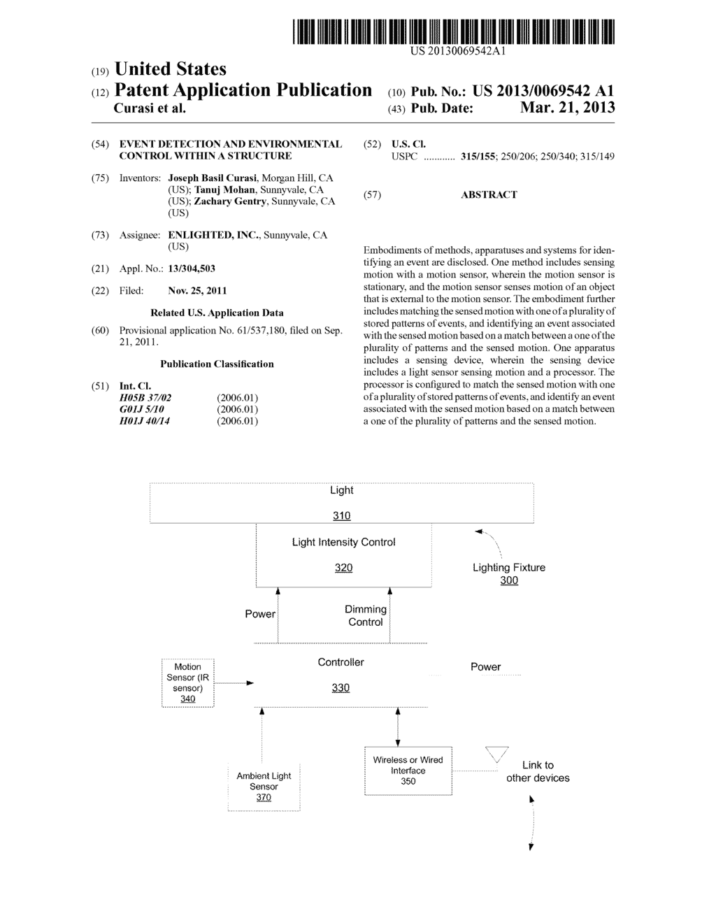 Event Detection and Environmental Control within a Structure - diagram, schematic, and image 01