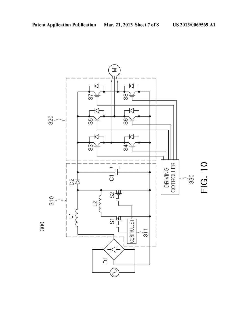 POWER FACTOR CORRECTION CIRCUIT, AND POWER SUPPLY DEVICE AND MOTOR DRIVING     DEVICE HAVING THE SAME - diagram, schematic, and image 08