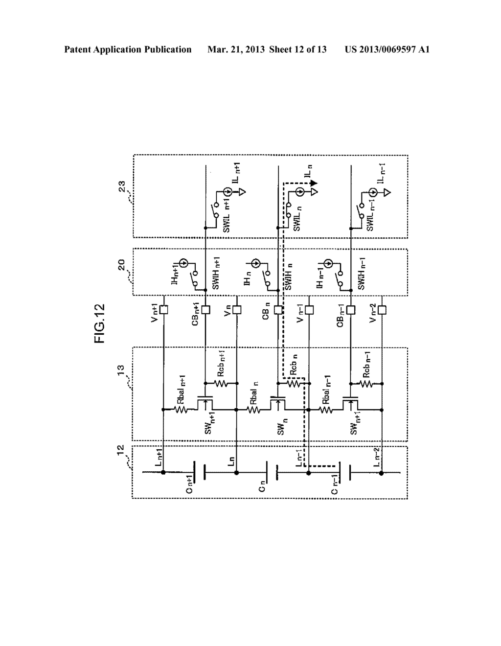 SEMICONDUCTOR CIRCUIT, BATTERY MONITORING SYSTEM, AND CONTROL METHOD - diagram, schematic, and image 13