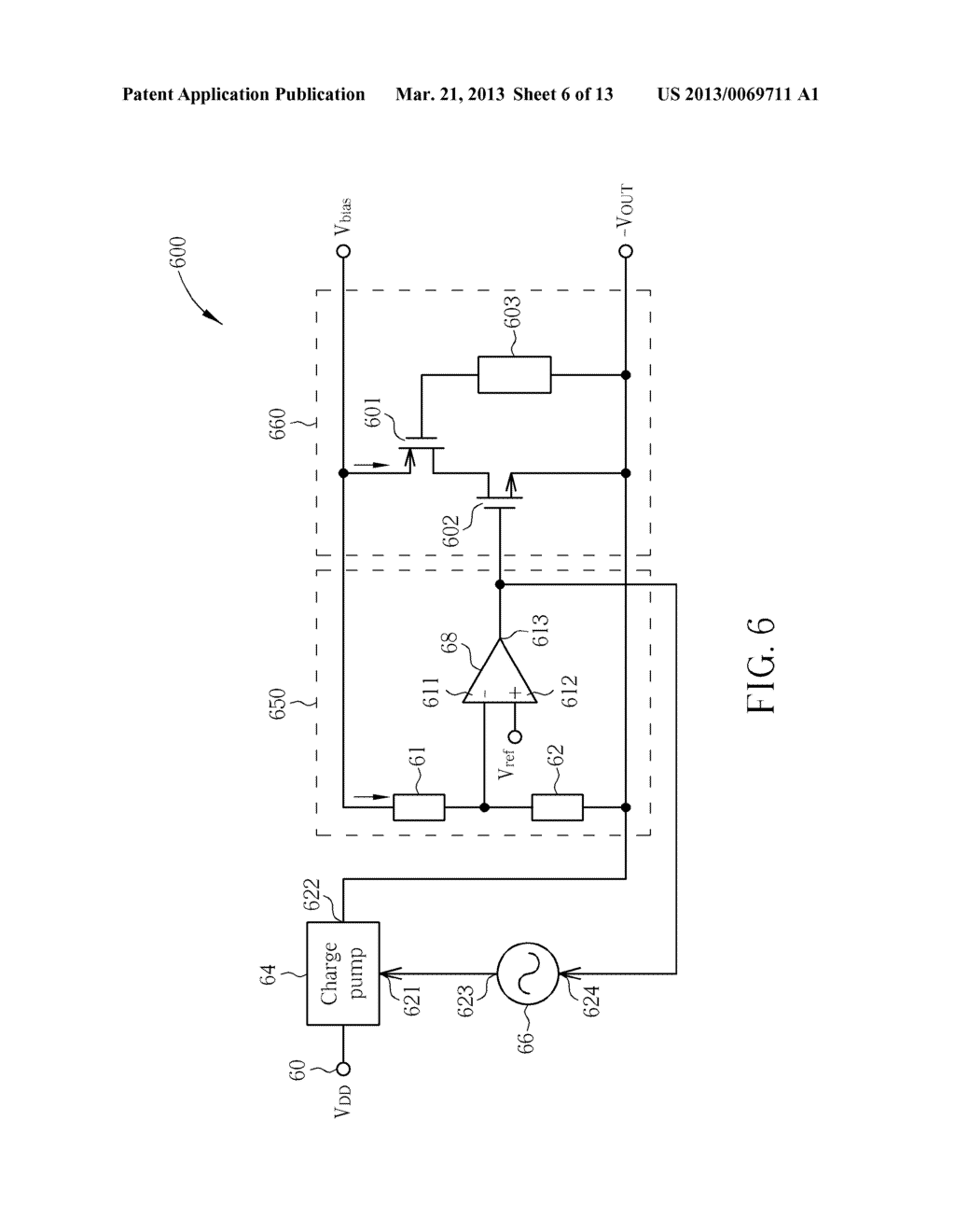 CHARGE PUMP SYSTEM CAPABLE OF STABILIZING AN OUTPUT VOLTAGE - diagram, schematic, and image 07