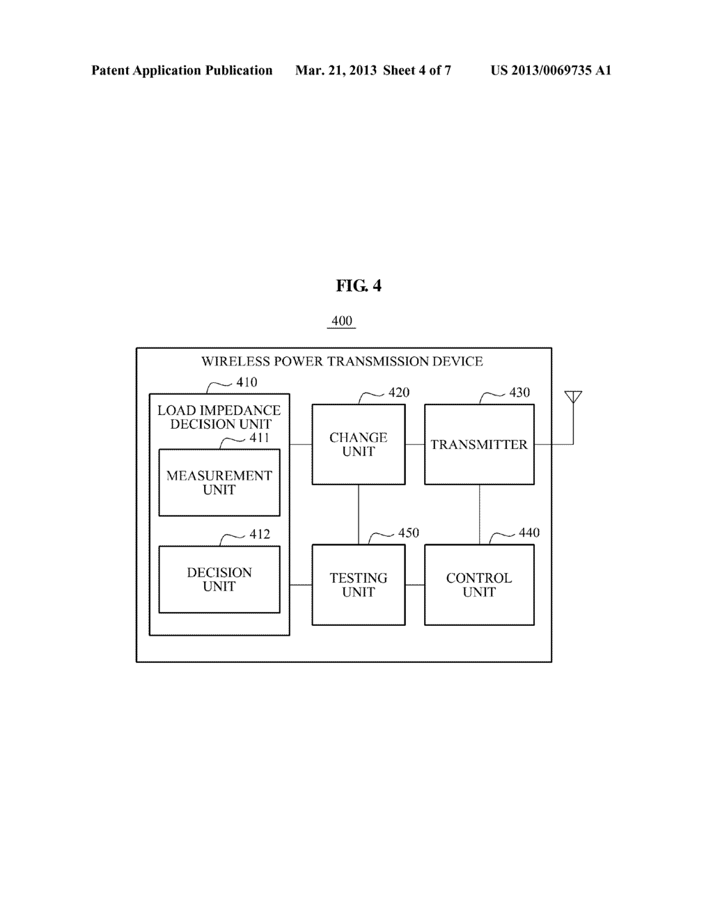 LOAD IMPEDANCE DECISION DEVICE, WIRELESS POWER TRANSMISSION DEVICE, AND     WIRELESS POWER TRANSMISSION METHOD - diagram, schematic, and image 05