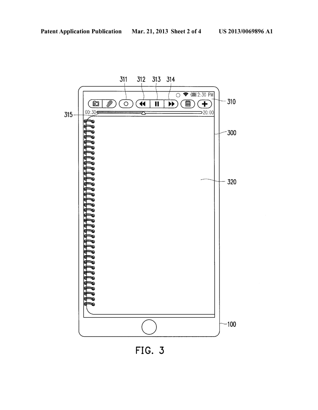 PORTABLE ELECTRONIC APPARATUS AND OPERATION METHOD THEREOF AND COMPUTER     READABLE MEDIA - diagram, schematic, and image 03