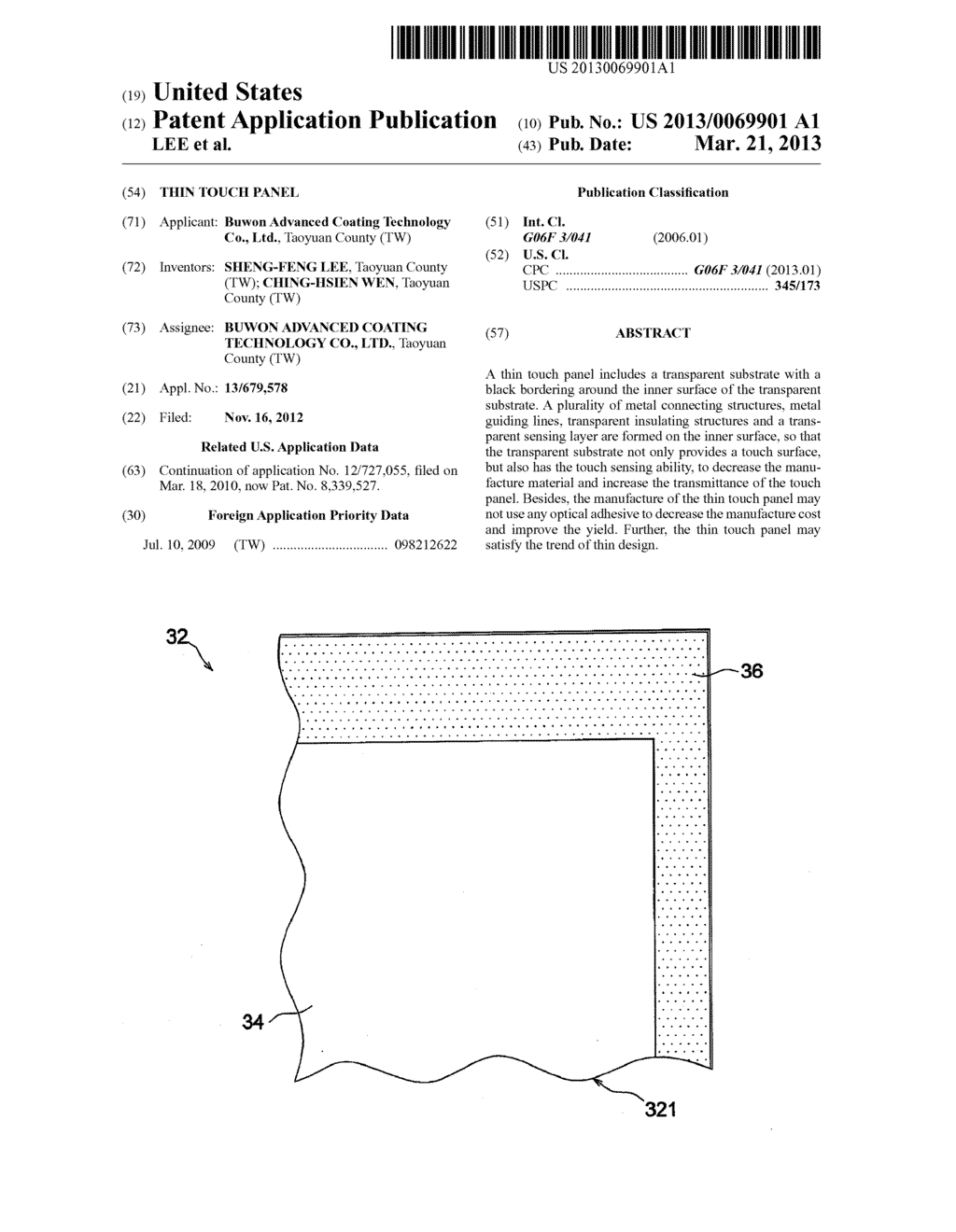 THIN TOUCH PANEL - diagram, schematic, and image 01