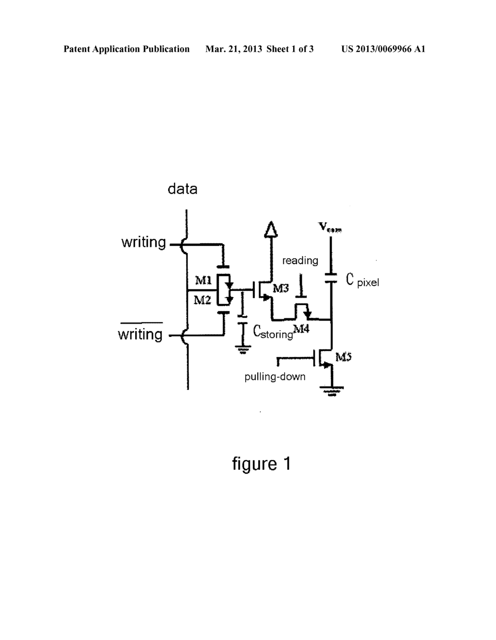 Frame Buffer Pixel Circuit of Liquid Crystal on Silicon Display Device - diagram, schematic, and image 02