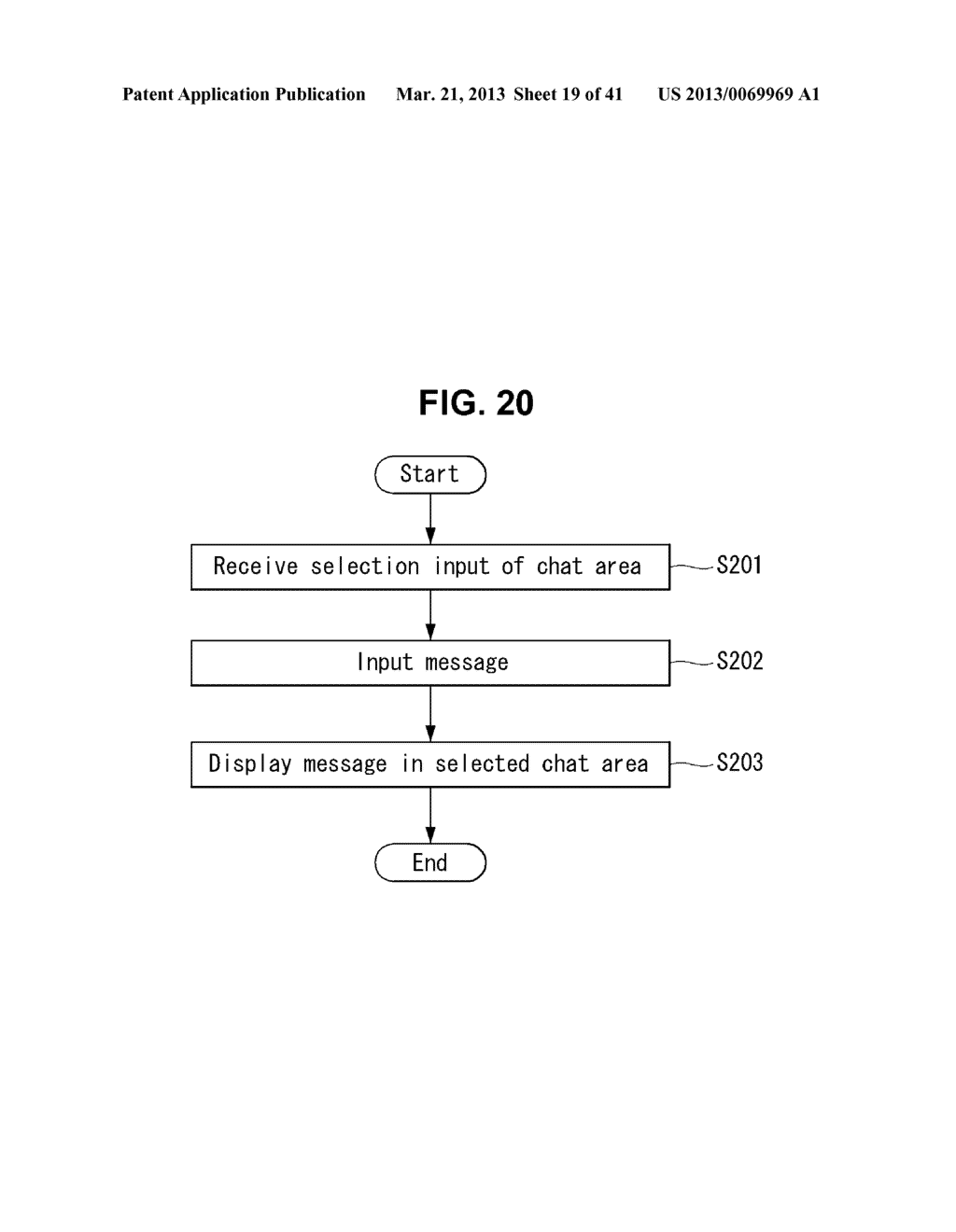 MOBILE TERMINAL AND METHOD FOR DISPLAYING MESSAGE THEREOF - diagram, schematic, and image 20