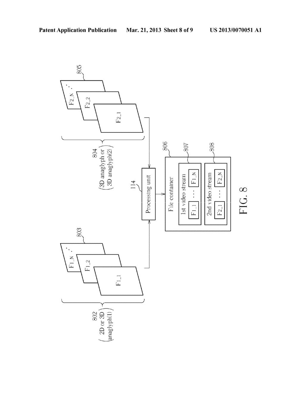 VIDEO ENCODING METHOD AND APPARATUS FOR ENCODING VIDEO DATA INPUTS     INCLUDING AT LEAST ONE THREE-DIMENSIONAL ANAGLYPH VIDEO, AND RELATED     VIDEO DECODING METHOD AND APPARATUS - diagram, schematic, and image 09