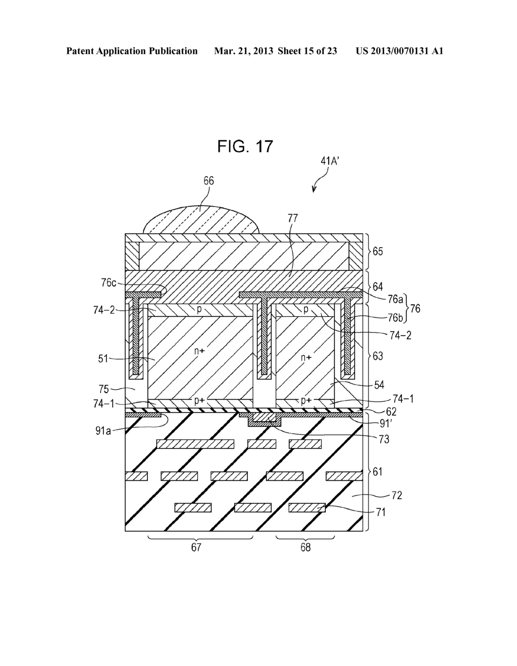 SOLID-STATE IMAGE SENSOR, METHOD FOR PRODUCING SOLID-STATE IMAGE SENSOR,     AND ELECTRONIC APPARATUS - diagram, schematic, and image 16