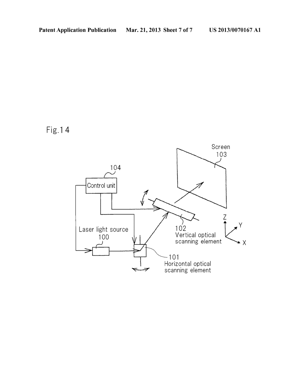 OPTICAL SCANNING ELEMENT AND IMAGE DISPLAY DEVICE USING THE SAME - diagram, schematic, and image 08