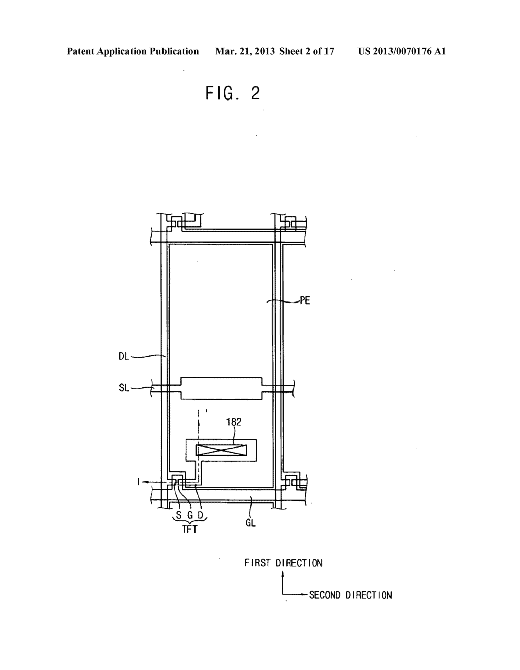 THIN FILM TRANSISTOR SUBSTRATE FOR DISPLAY PANEL - diagram, schematic, and image 03