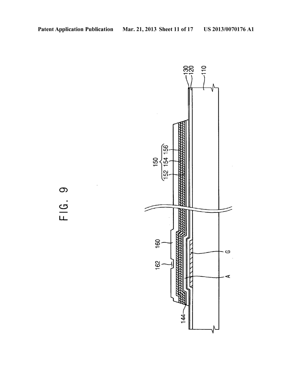 THIN FILM TRANSISTOR SUBSTRATE FOR DISPLAY PANEL - diagram, schematic, and image 12