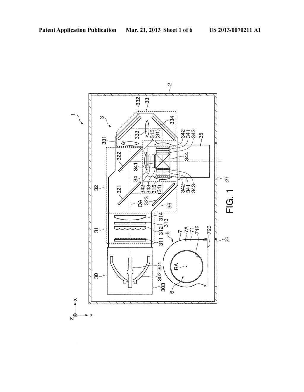 CENTRIFUGAL FAN AND PROJECTOR - diagram, schematic, and image 02