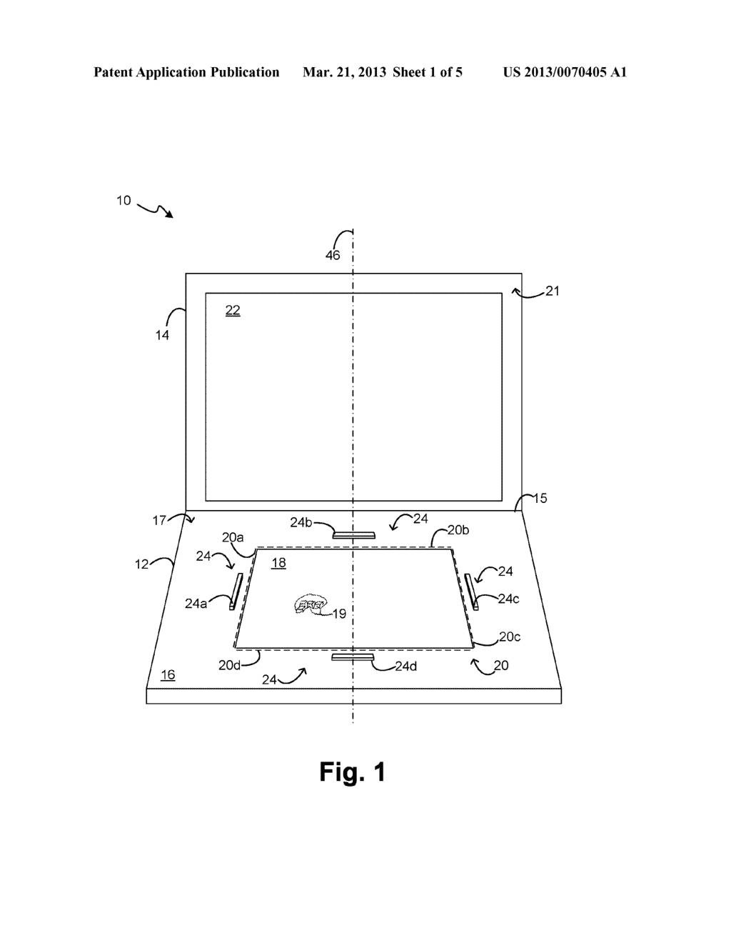 COMPUTER DEVICES AND METHODS OF PREVENTING DAMAGE TO A DISPLAY - diagram, schematic, and image 02