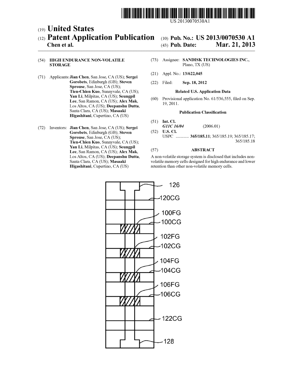 HIGH ENDURANCE NON-VOLATILE STORAGE - diagram, schematic, and image 01