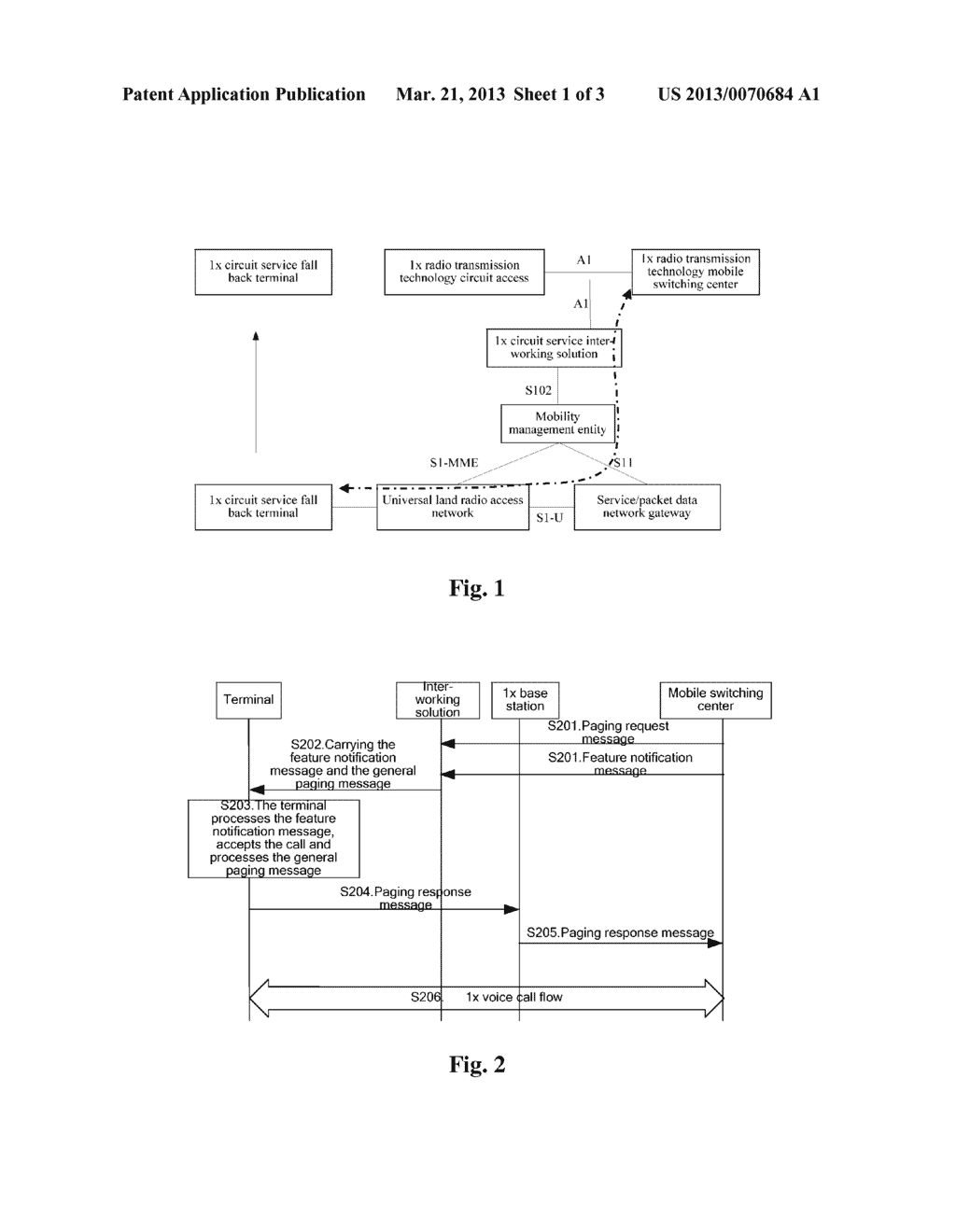 SYSTEM, TERMINAL AND METHOD FOR TRANSMITTING 1X MESSAGES - diagram, schematic, and image 02