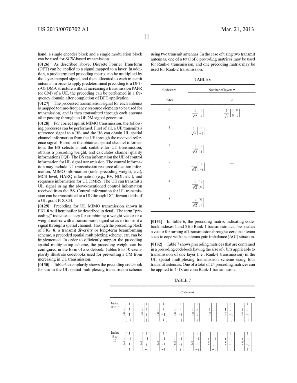 METHOD AND APPARATUS FOR THE EFFICIENT TRANSMISSION OF CONTROL INFORMATION     FOR SUPPORTING UPLINK TRANSMISSION USING MULTIPLE ANTENNAS - diagram, schematic, and image 23