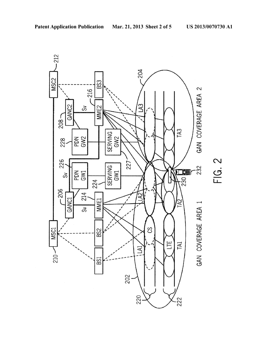 HANDOFF OF A MOBILE STATION BETWEEN PACKET-SWITCHED AND CIRCUIT-SWITCHED     WIRELESS DOMAINS - diagram, schematic, and image 03