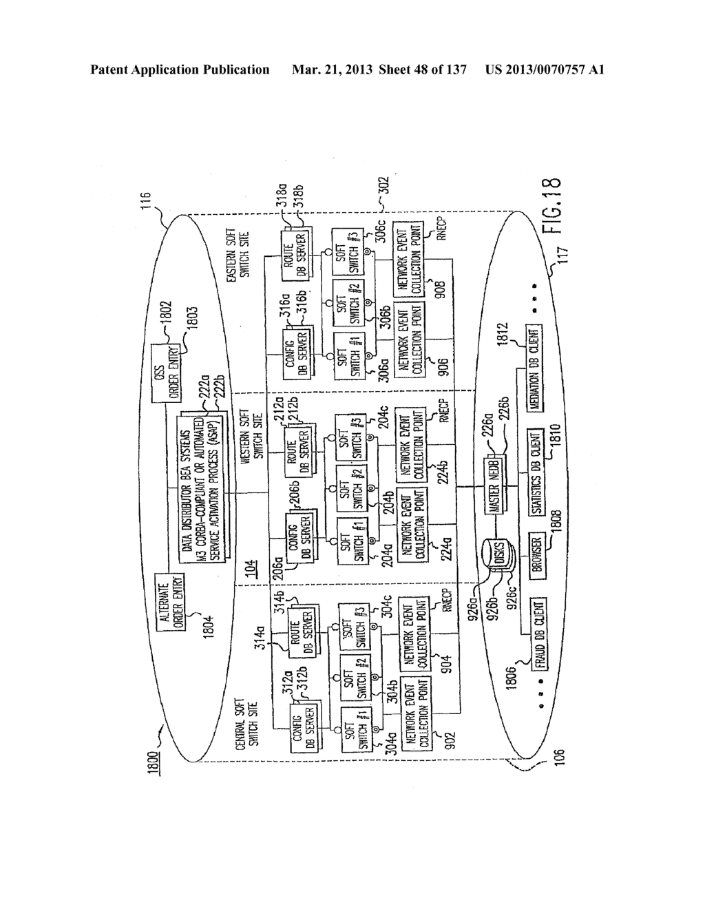 VOICE OVER DATA TELECOMMUNICATIONS NETWORK ARCHITECTURE - diagram, schematic, and image 49