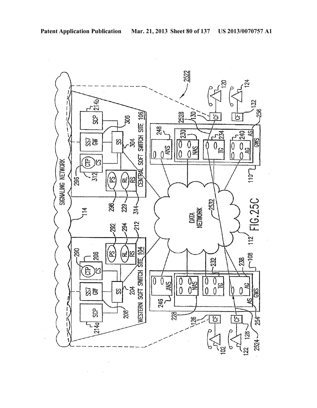 VOICE OVER DATA TELECOMMUNICATIONS NETWORK ARCHITECTURE - diagram, schematic, and image 81