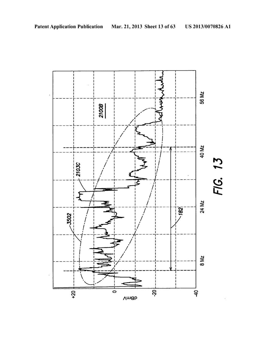 CABLE COMMUNICATION SYSTEMS AND METHODS EMPLOYING 256-QAM UPSTREAM     CHANNELS AND HAVING INCREASED UPSTREAM CAPACITY FOR SUPPORTING VOICE     AND/OR DATA SERVICES - diagram, schematic, and image 14