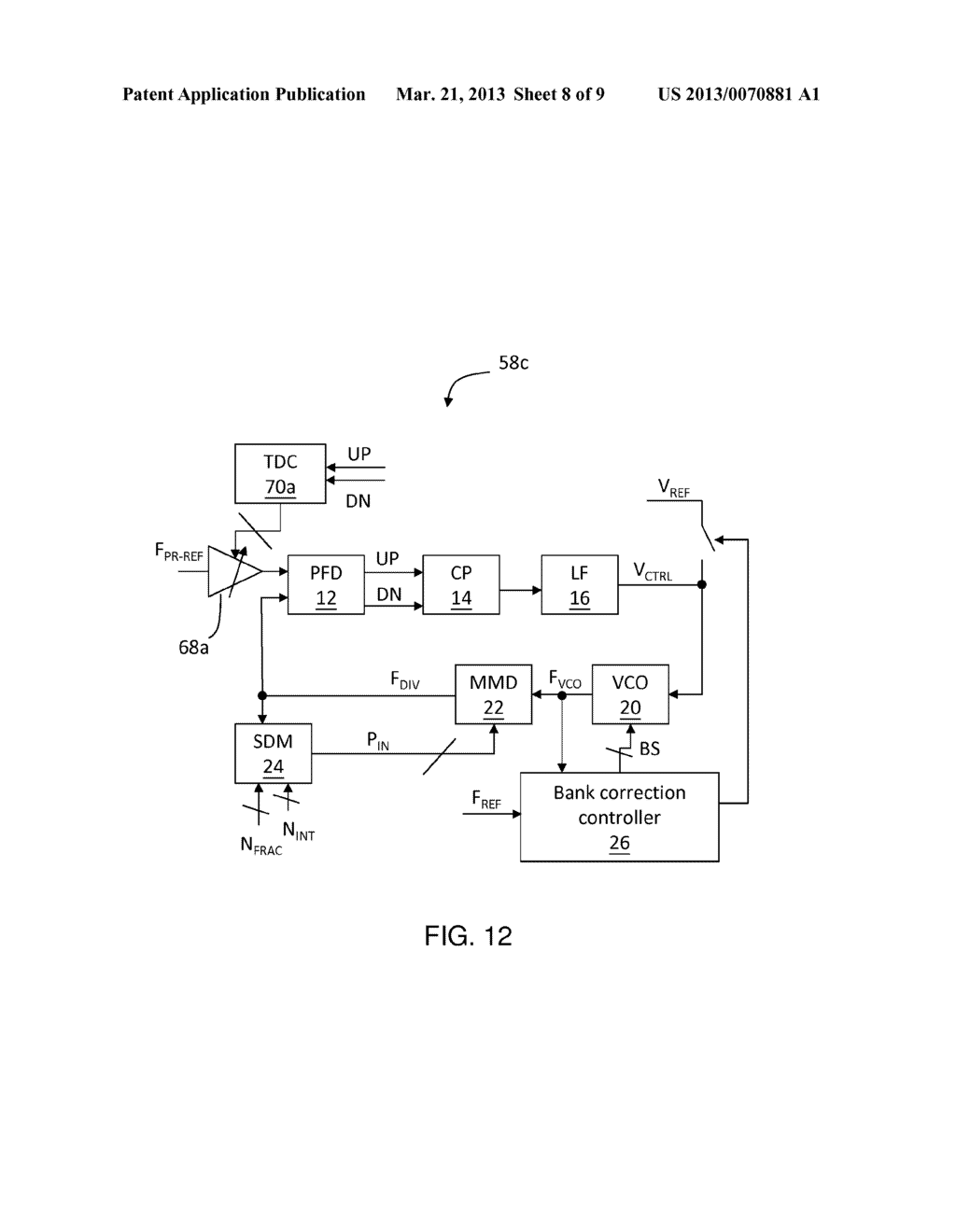 PHASE LOCKED LOOP AND ASSOCIATED PHASE ALIGNMENT METHOD - diagram, schematic, and image 09