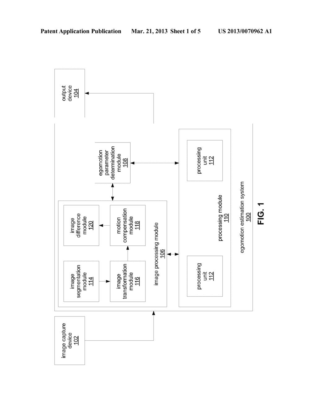 EGOMOTION ESTIMATION SYSTEM AND METHOD - diagram, schematic, and image 02