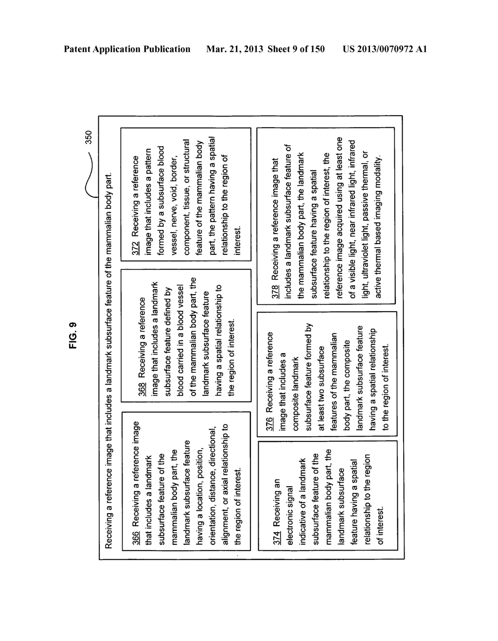 Patient verification based on a landmark subsurface feature of the     patient's body part - diagram, schematic, and image 10