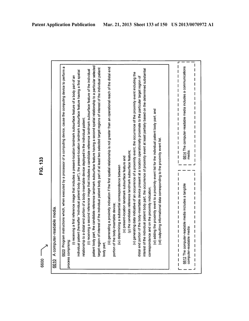 Patient verification based on a landmark subsurface feature of the     patient's body part - diagram, schematic, and image 134