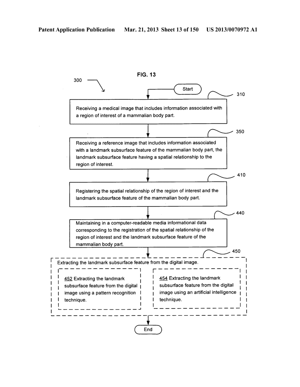 Patient verification based on a landmark subsurface feature of the     patient's body part - diagram, schematic, and image 14