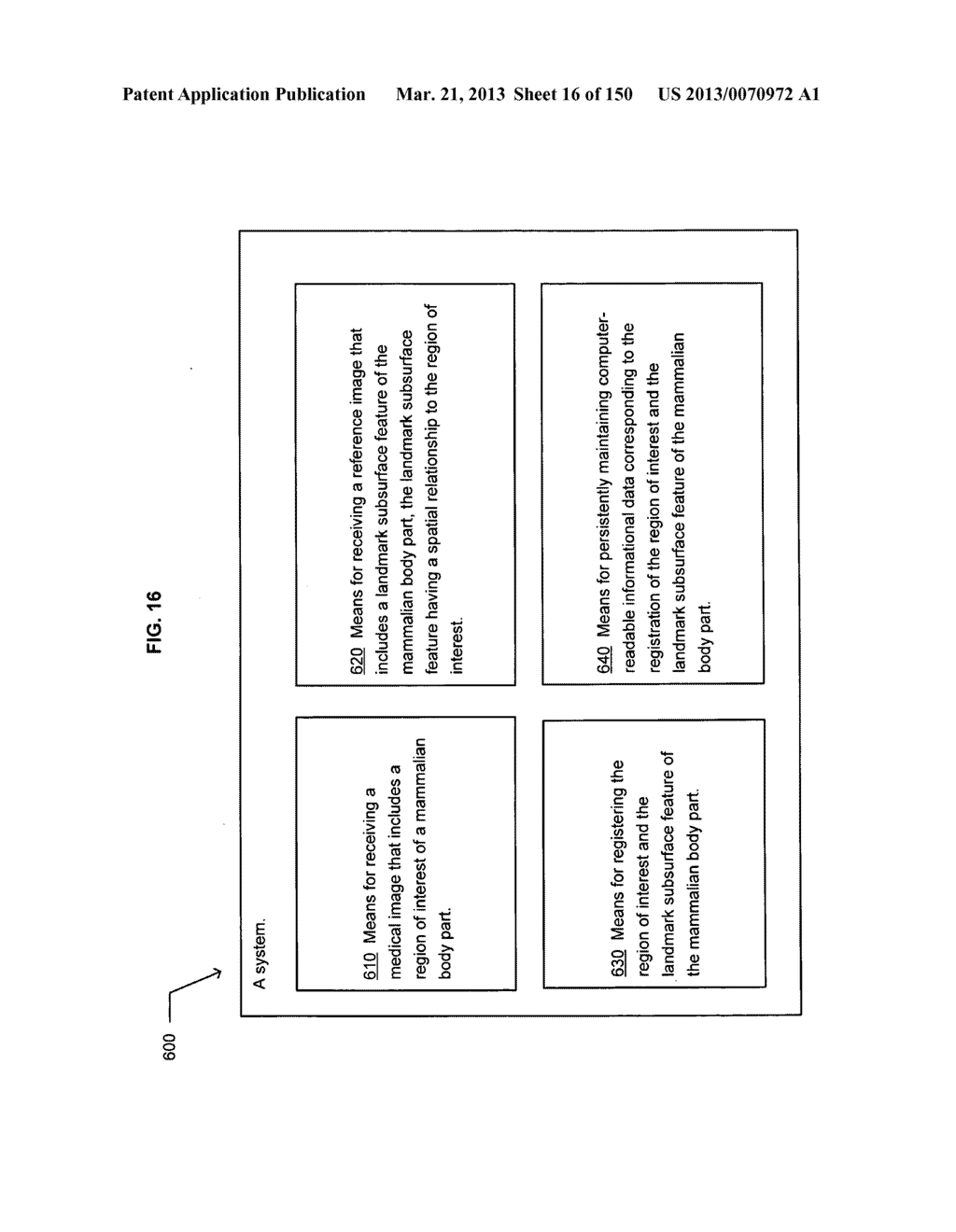 Patient verification based on a landmark subsurface feature of the     patient's body part - diagram, schematic, and image 17