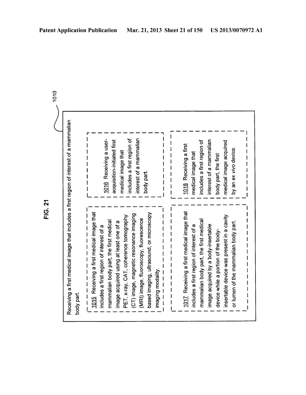 Patient verification based on a landmark subsurface feature of the     patient's body part - diagram, schematic, and image 22