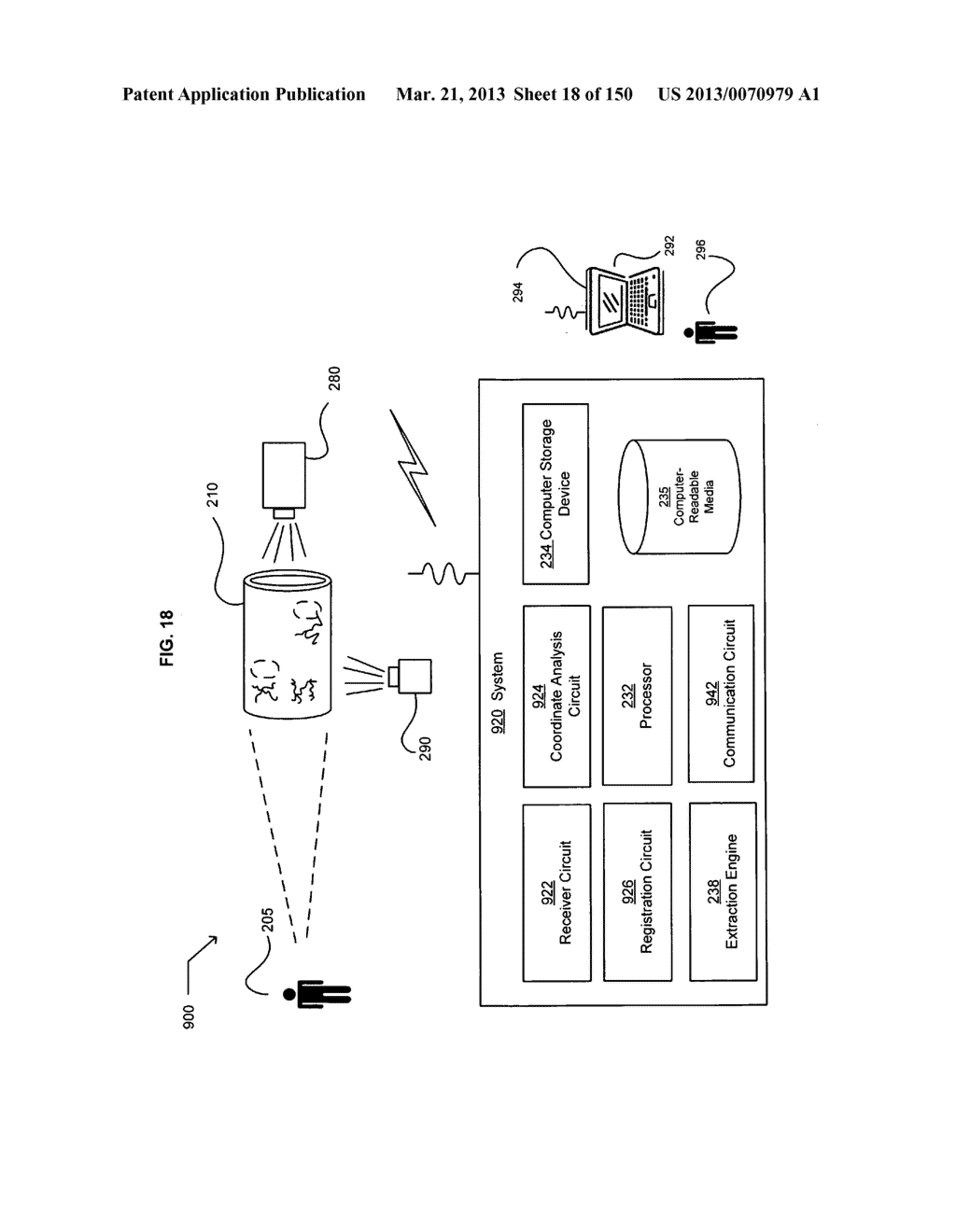 Registering regions of interest of a body part to a coordinate system - diagram, schematic, and image 19