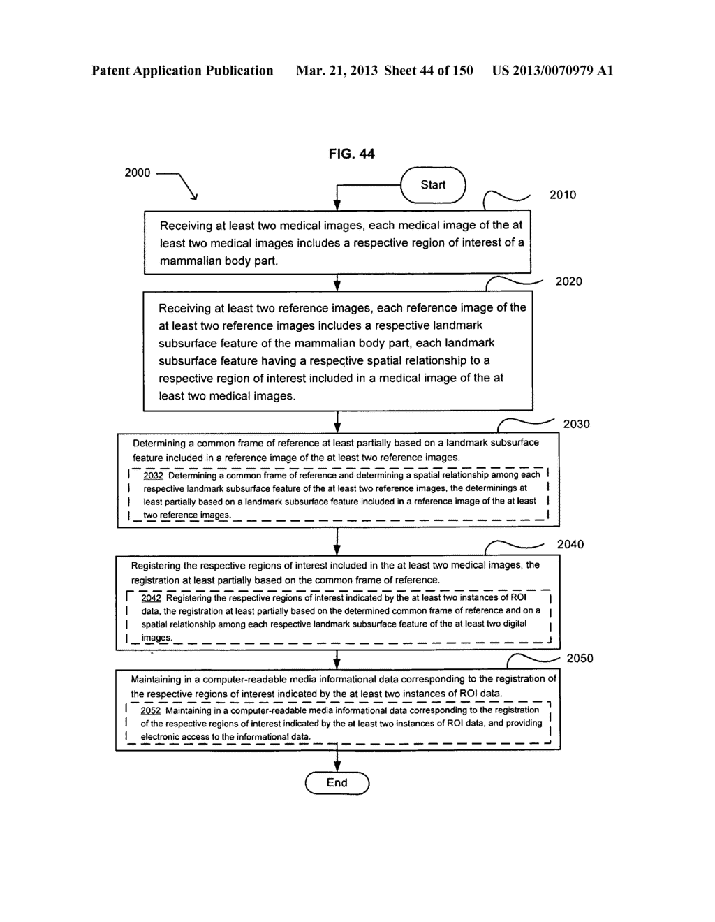 Registering regions of interest of a body part to a coordinate system - diagram, schematic, and image 45