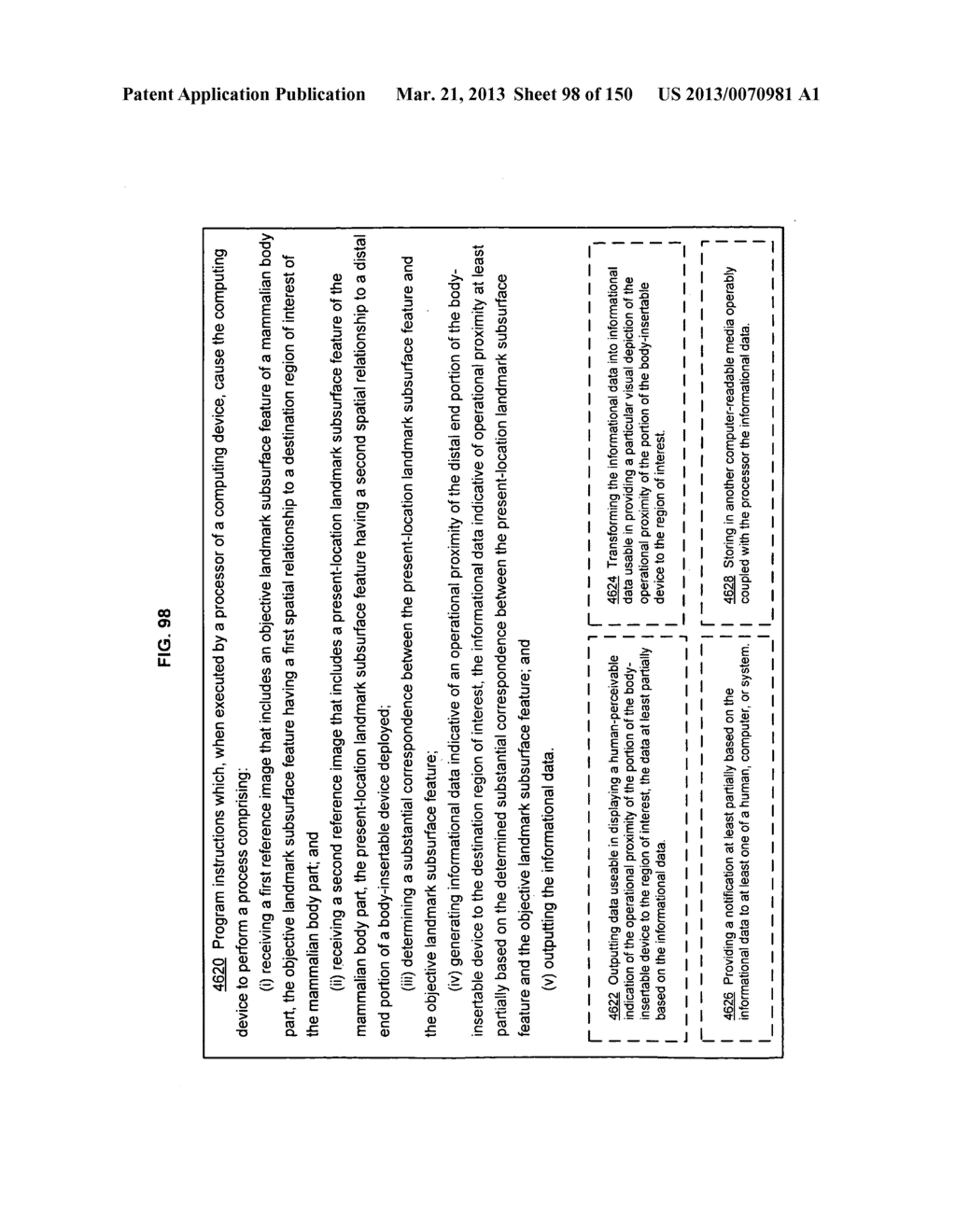 Guidance information indicating an operational proximity of a     body-insertable device to a region of interest - diagram, schematic, and image 99