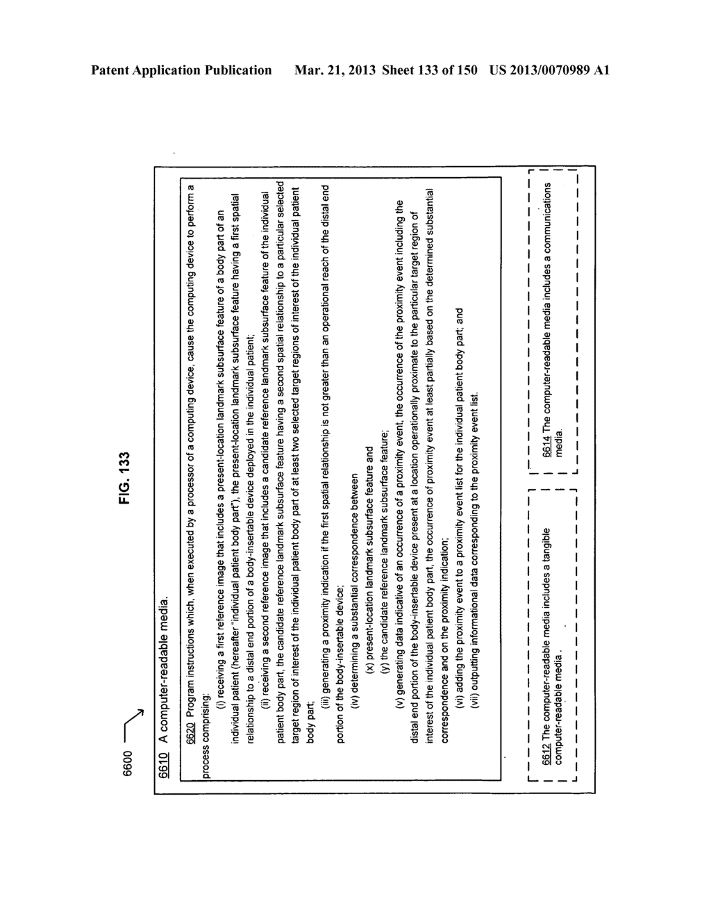 Registering a region of interest of a body part to a landmark subsurface     feature of the body part - diagram, schematic, and image 134