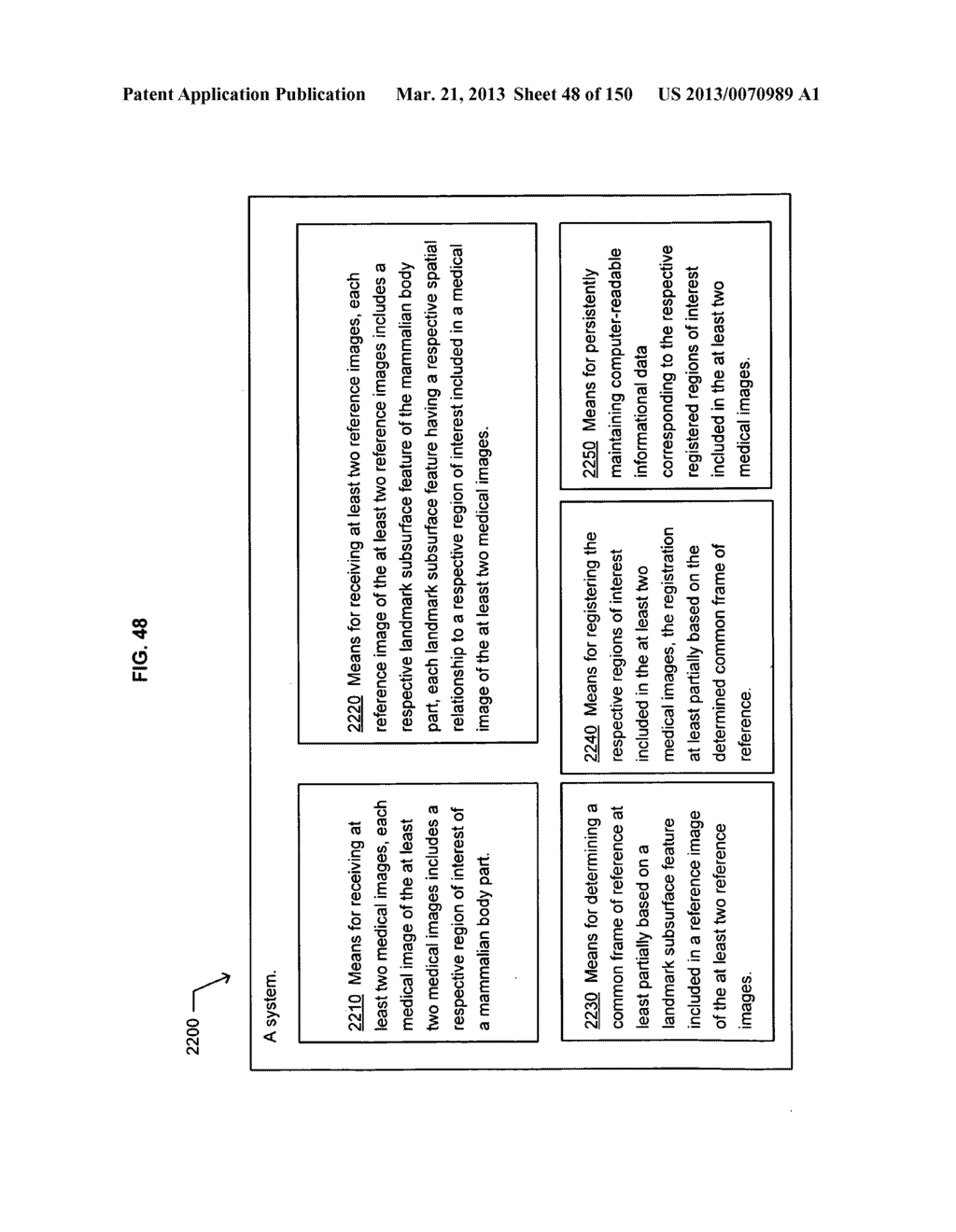 Registering a region of interest of a body part to a landmark subsurface     feature of the body part - diagram, schematic, and image 49