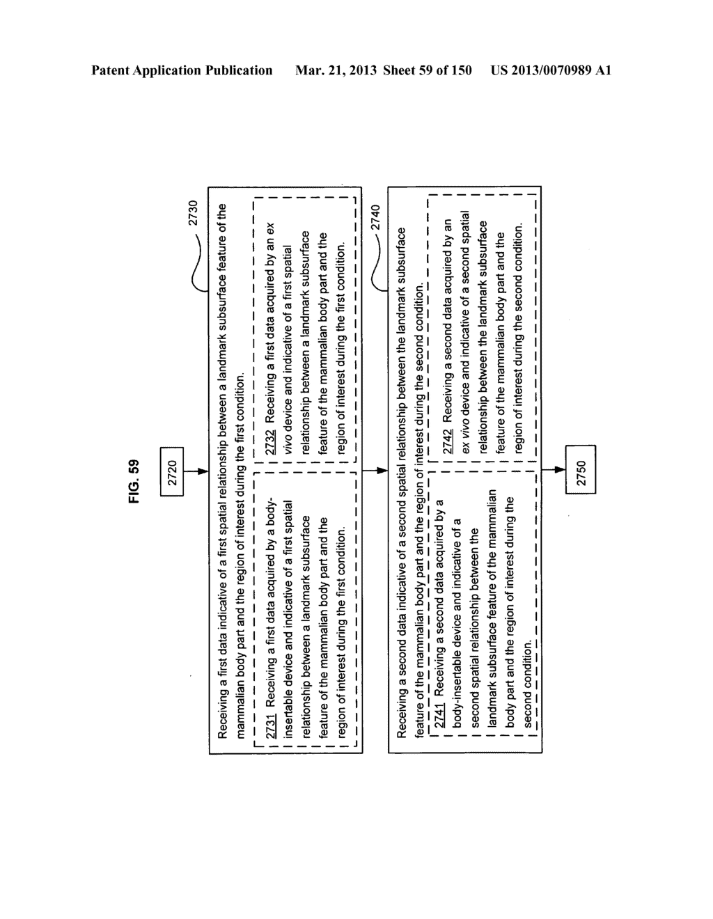 Registering a region of interest of a body part to a landmark subsurface     feature of the body part - diagram, schematic, and image 60