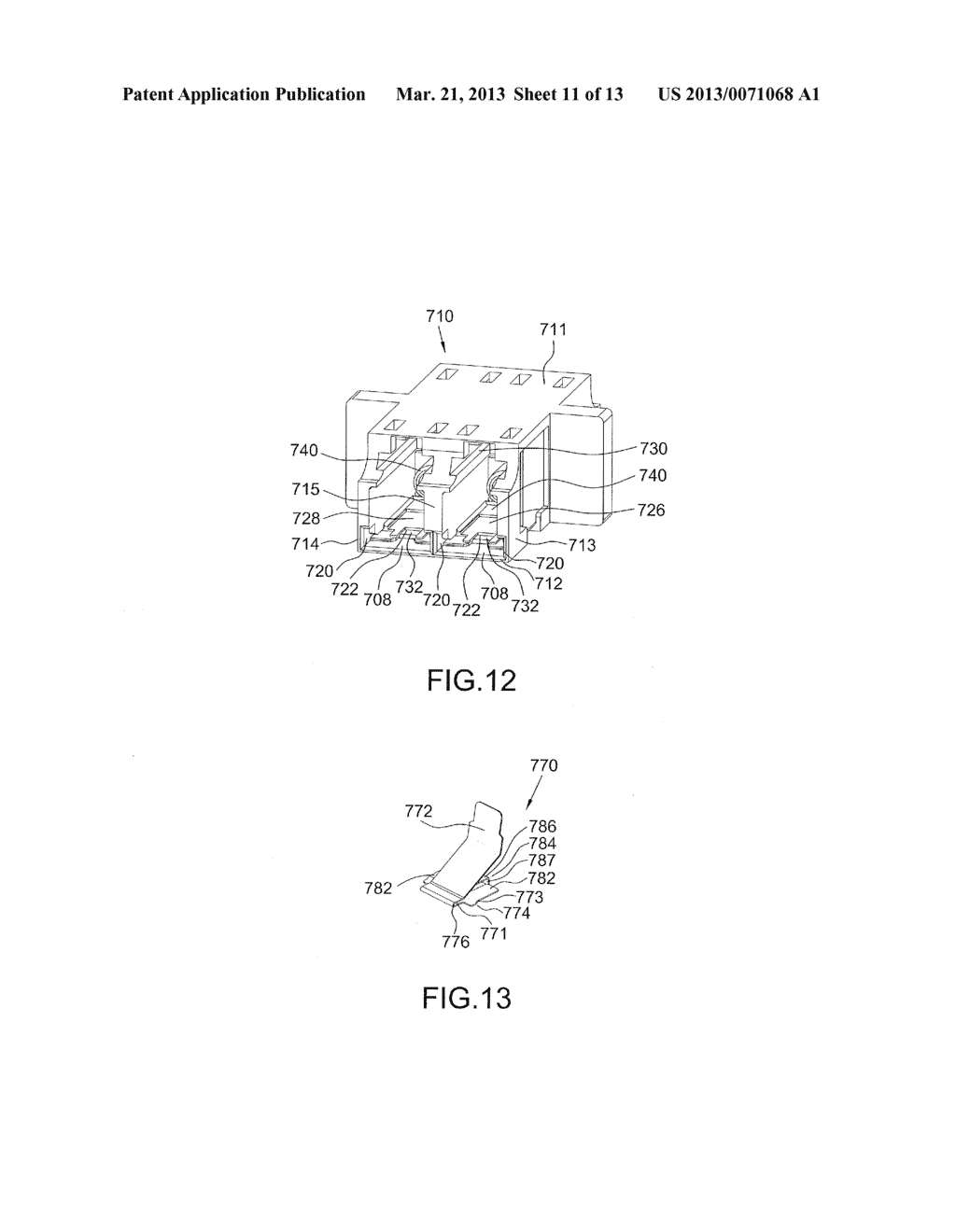 OPTICAL FIBER ADAPTER WITH SHUTTER MEMBER - diagram, schematic, and image 12