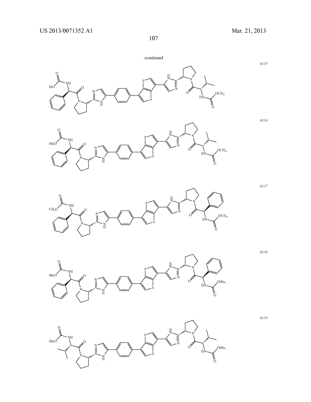 5,5-FUSED ARYLENE OR HETEROARYLENE HEPATITIS C VIRUS INHIBITORS - diagram, schematic, and image 108