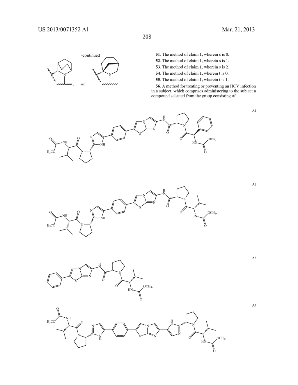 5,5-FUSED ARYLENE OR HETEROARYLENE HEPATITIS C VIRUS INHIBITORS - diagram, schematic, and image 209