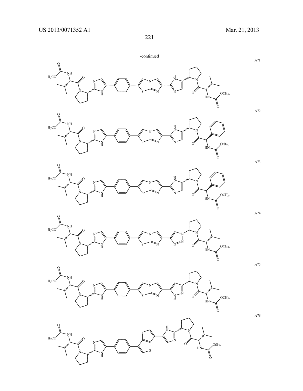 5,5-FUSED ARYLENE OR HETEROARYLENE HEPATITIS C VIRUS INHIBITORS - diagram, schematic, and image 222