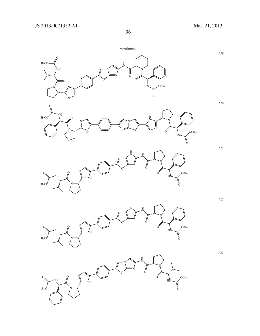 5,5-FUSED ARYLENE OR HETEROARYLENE HEPATITIS C VIRUS INHIBITORS - diagram, schematic, and image 97