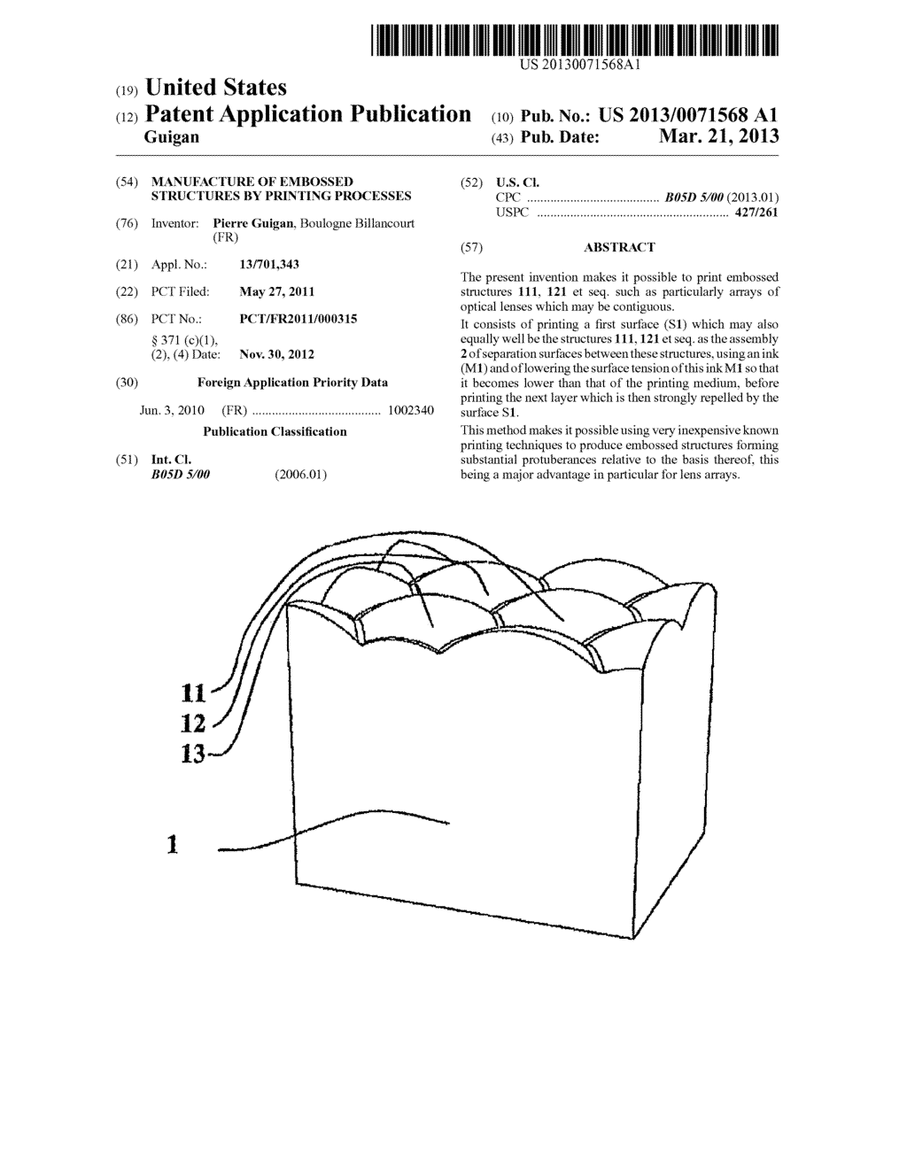 Manufacture of Embossed Structures by Printing Processes - diagram, schematic, and image 01