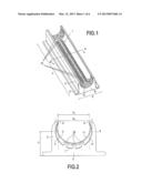 Assembly Made Up of a Cover and of a Molded Article Including a Plurality     of Overmolded Elements Having Hooks diagram and image