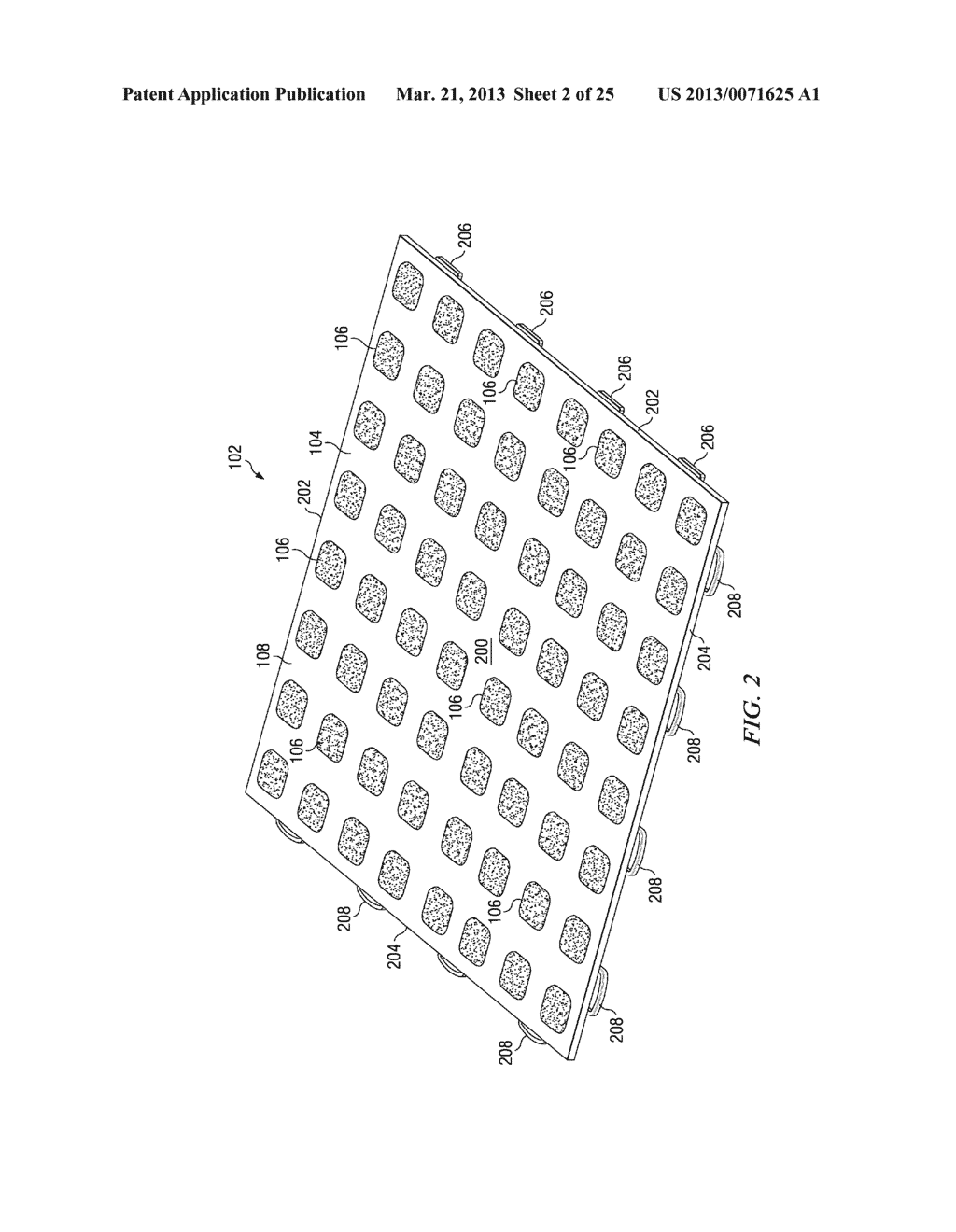 FLOOR TILE WITH ELASTOMER JACKETED BOTTOM SUPPORT MEMBERS - diagram, schematic, and image 03